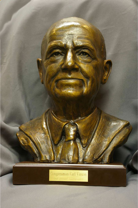 Carl Vinson bronze bust