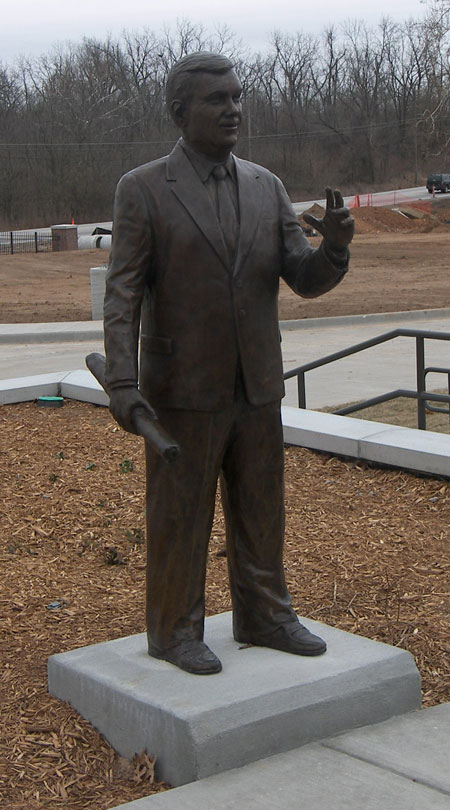 Dr. Sells bronze statue