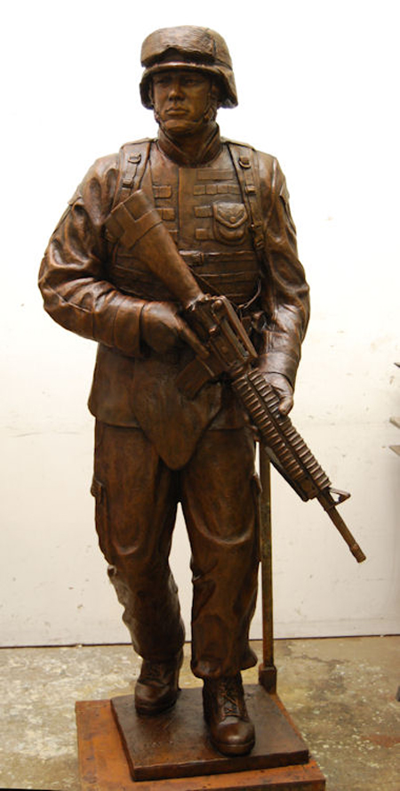 Marine Soldier statue Bronze Marine monument 1