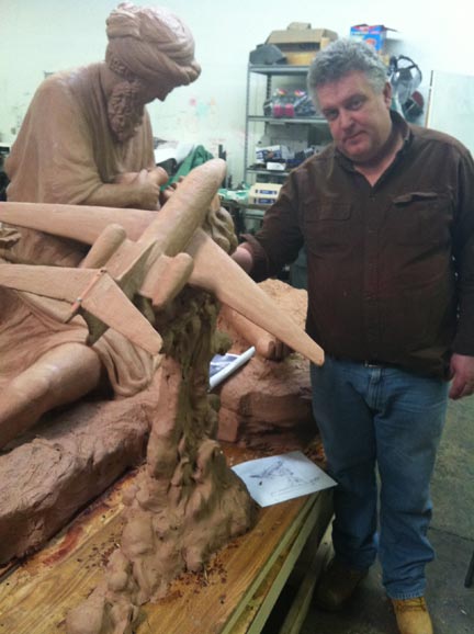 Phenom Jet statue Bronze sculpture 1