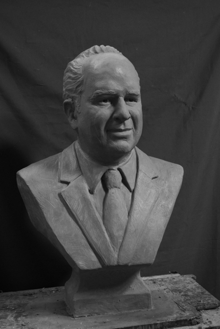 Sousa clay bust 4